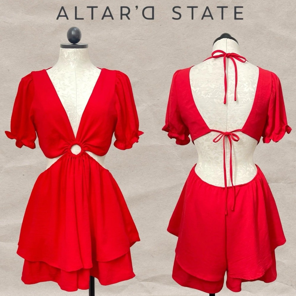 Altard State Cutout Sexy Romper Beach Summer Vacation Feminine XS